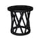 International Concepts Round Ceylon End Table, 24 in W, 24 in L, 24 in H, Wood, Black OT46-46ER - alternate 1